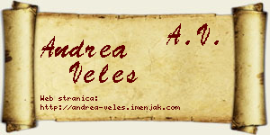 Andrea Veles vizit kartica